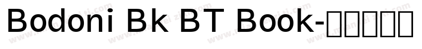 Bodoni Bk BT Book字体转换